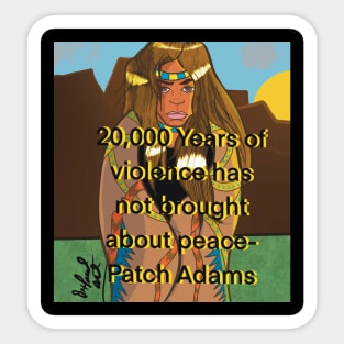 Native American Sunrise Sticker